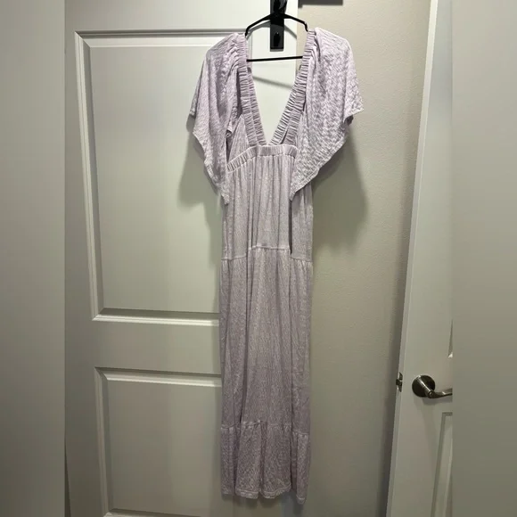 Free People La La Maxi Dress, size small in frost lavender - Picture 6 of 8